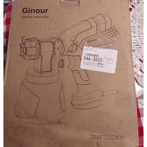 Ginour TPKPT0024US 600W HVLP Handheld Electric Paint Spray Gun 1000ml New